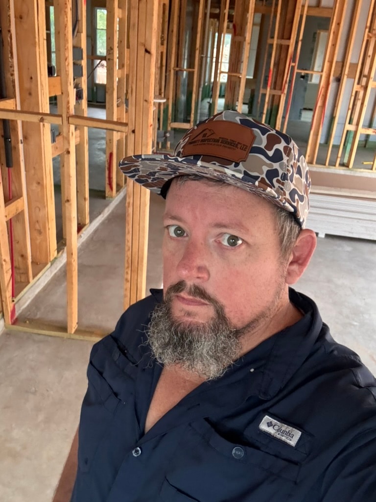New home wood framing construction interior walls
